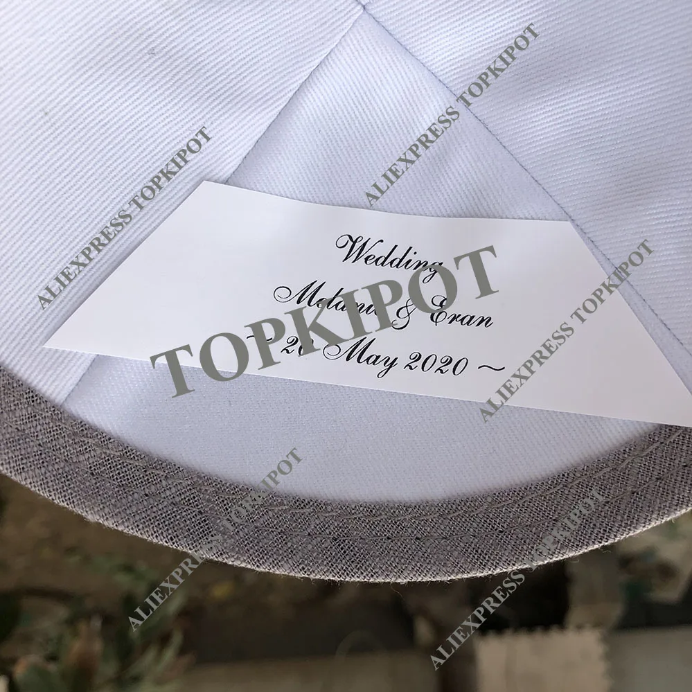 Индивидуальные свадебные kippot, Еврейская Кипа, кипо, темно-серый лен kippa, кипа