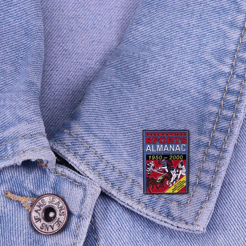 Back to the Future-серые спортивные альманах эмали штырь книга памятные 80s фильм