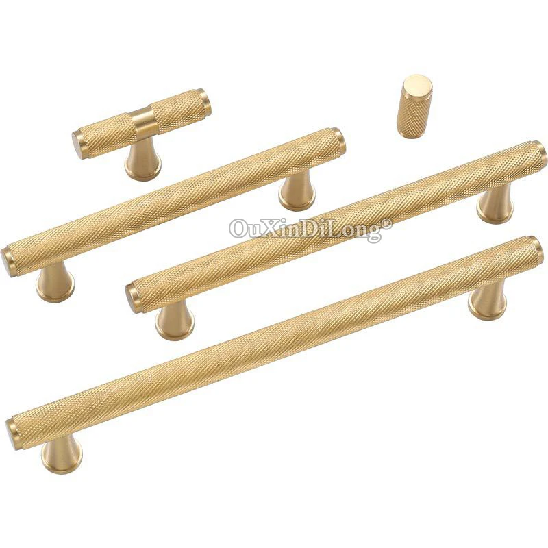 

Exquisite 2PCS Solid Pure Brass T-bar Furniture Handles Drawer Pulls Cupboard Wardrobe Kitchen Shoe TV Wine Cabinet Pulls Knobs