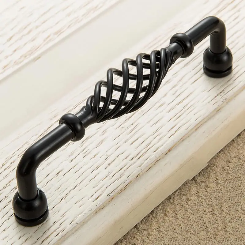 Старинный Бронзовый Шкаф ручки выдалбливают клетка ящика для тихих перемещений