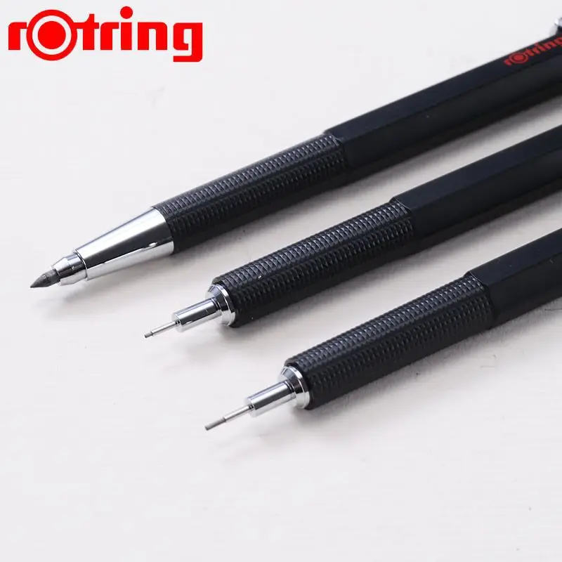 Rotring 300 Механические карандаши 0.5/0.7/2.0 мм черный металлический держатель механический карандаш школьные принадлежности дизайн рисование.