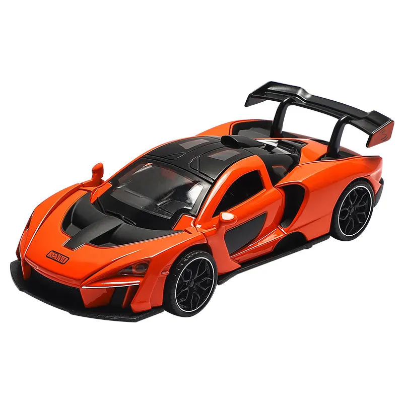 

New Olympic 1:32 McLaren Senna metal car model alloy mini children's toy