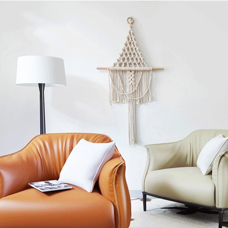 Подвесной гобелен из макраме праздничный Настенный декор Свадебные