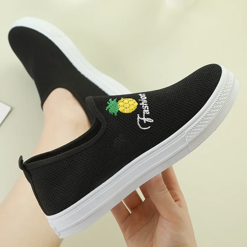 

Summer New Korean Style Mesh Breathable Women's Shoes Ladies Casual Sports Running Sneakers Flat casual shoes for Women 2021