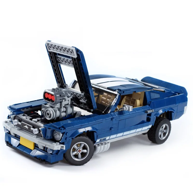 21047 1648 шт Forded Mustanged Technic серия строительных блоков Кирпичи Машинки Игрушки Детские развивающие подарки совместимы с 10265