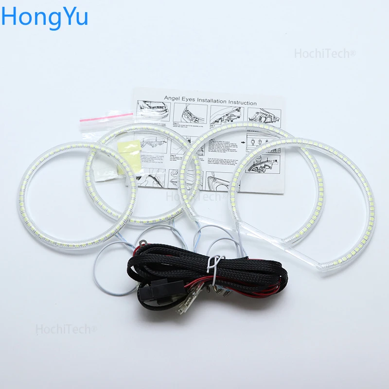 Для Ford Focus MK 2 2004-2011 Европа супер яркий белый цвет 3528 SMD светодиодный комплект Angel Eyes