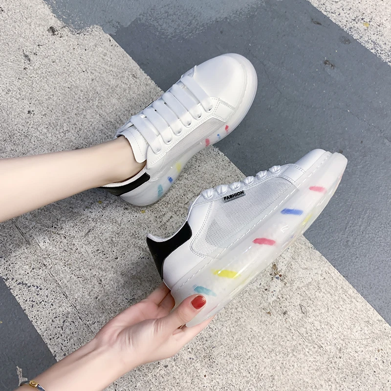 Running Shoes For Women Lace-up Sneakers 2021 Breathable Mesh Female Fitness Gym Sport High Quality Shoes Woman Zapatillas Mujer