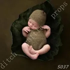 Реквизит для фотосъемки новорожденных мохеровые брюки + шапочка детская одежда