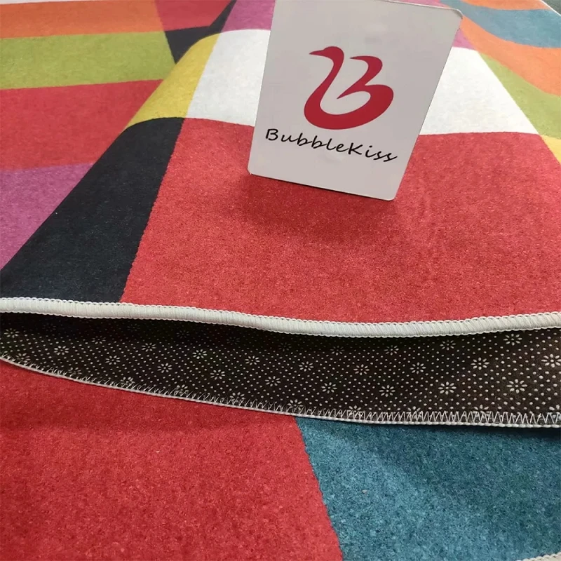 Пузырь поцелуй Nordic Стиль красочные площадная коврики с узором для гостиной