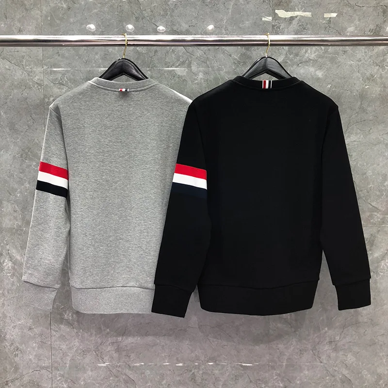 

TB 2021 Fashion THOM Brand Autumn Winter hooded Clothing Cotton Jacket Men Women Sweatshirts O-Neck Thick Casual Sportswear Coat