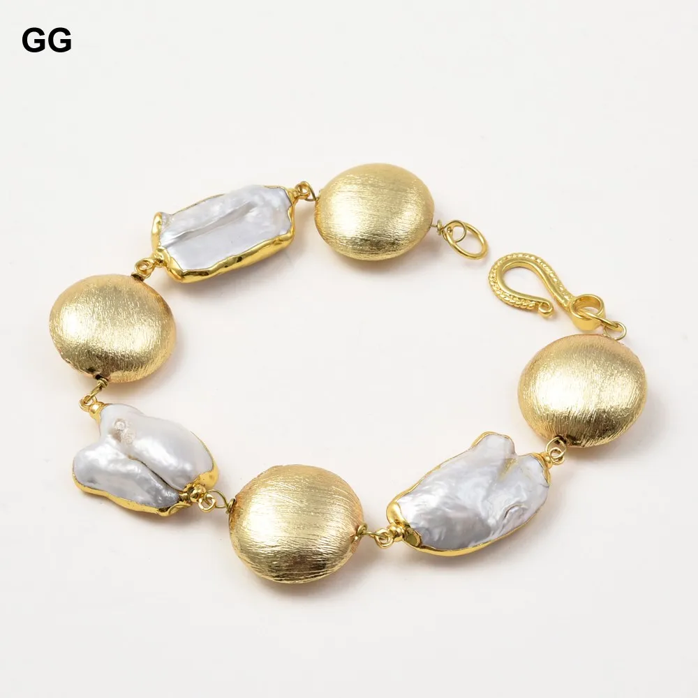 GuaiGuai ювелирное изделие натуральный жемчуг 8 дюймов Пресноводный Жемчуг Кеши