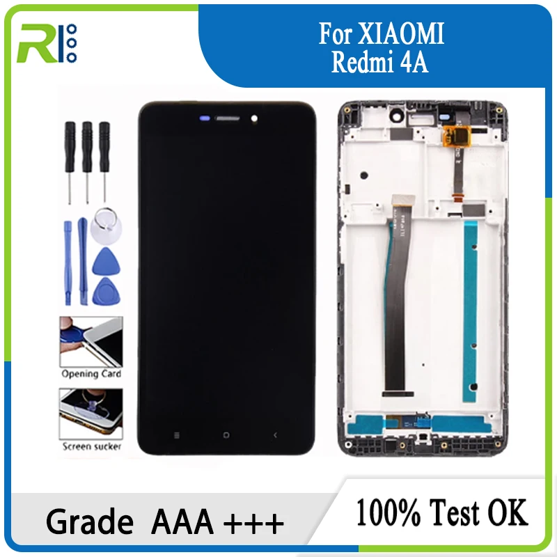 

AICSRAD 5,0 "ЖК-дисплей для XIAO Redmi 4A, ЖК-дисплей, сенсорный экран, дигитайзер, замена для XIAO Redmi 4A, дисплей с рамкой