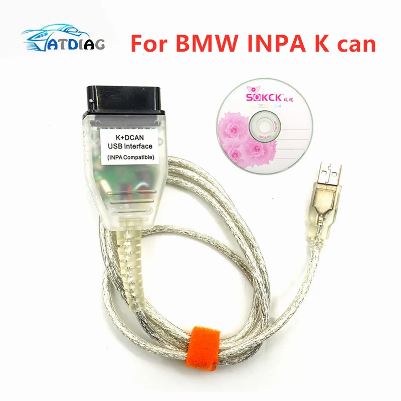 Для BMW INPA K can inpa k dcan USB OBD2 интерфейс Ediabas для с 20 контактным разъемом! контактов