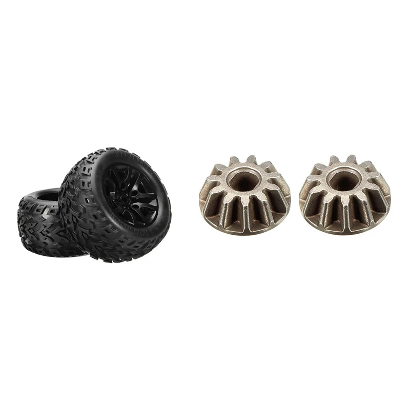 Колесная шина Bigfoot EB1002 2 шт. с 2 шт. 11T коническая шестерня EA1038 для JLB Racing CHEETAH 1/10 бесщеточная