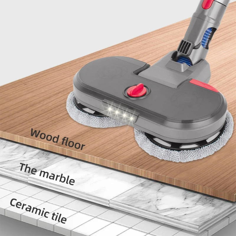 

Promotion!Upgrade Spray Version Electric Mop Head + 6Pcs Mop Cloth for Dyson V7 V8 V10 V11 Vacuum Cleaner Parts with Led Lights