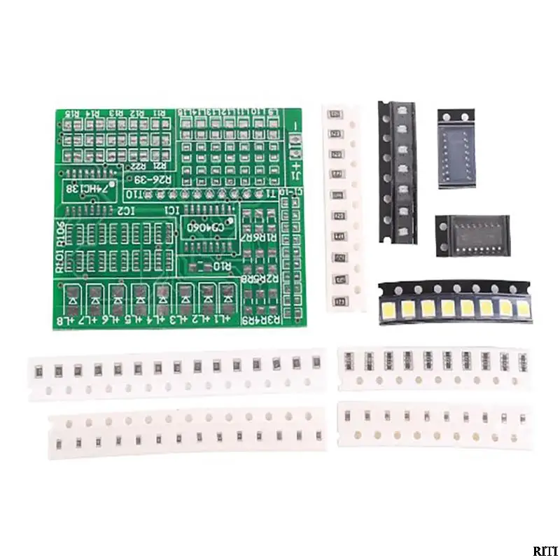

DIY Kit 1801 Component SMT SMD Soldering Practice Kit FM Transmitter Board Electronic Component Weld Practice Suite