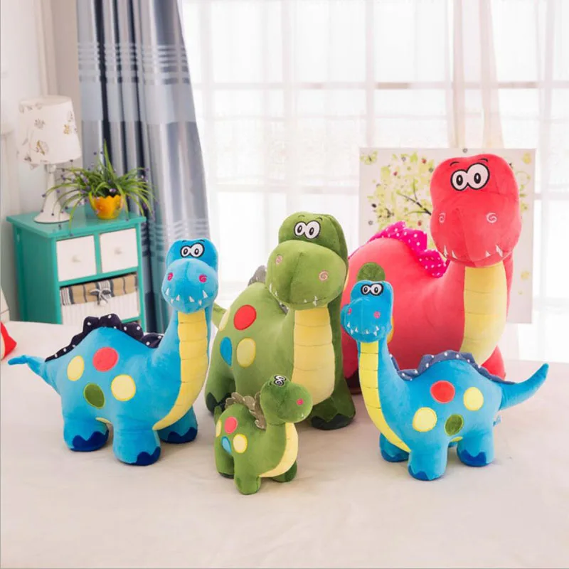 Милые пятнистые шеи динозавры Плюшевые игрушки Куклы Kawaii тираннозавр куклы