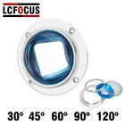 Светодиодная линза 30 45 60 90 120 градусов Оптическое стекло 67 мм + фиксированный кронштейн + рефлекторный Коллиматор для чипа высокой мощности 20 Вт 30 Вт 50 Вт 100 Вт