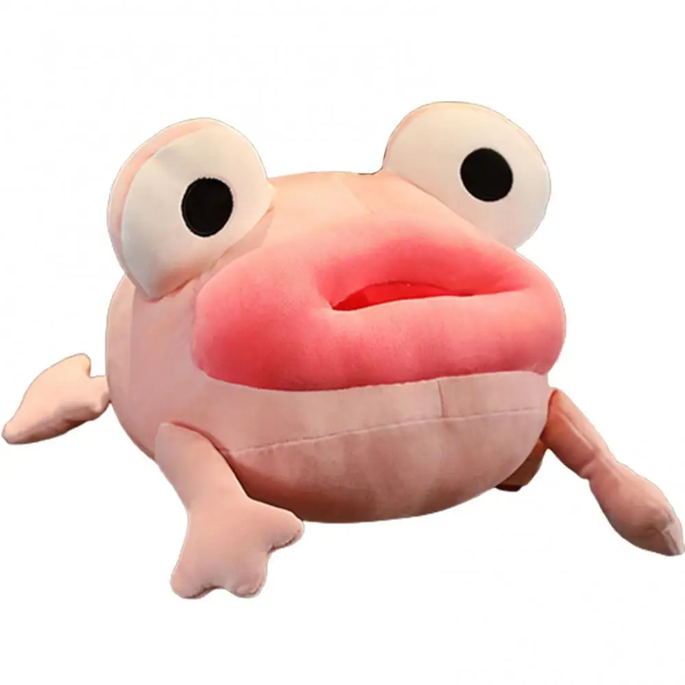 

Креативная Мягкая Плюшевая Кукла-лягушка с красными губами, игрушка для сна, детский подарок, забавный подарок на день рождения, украшение д...