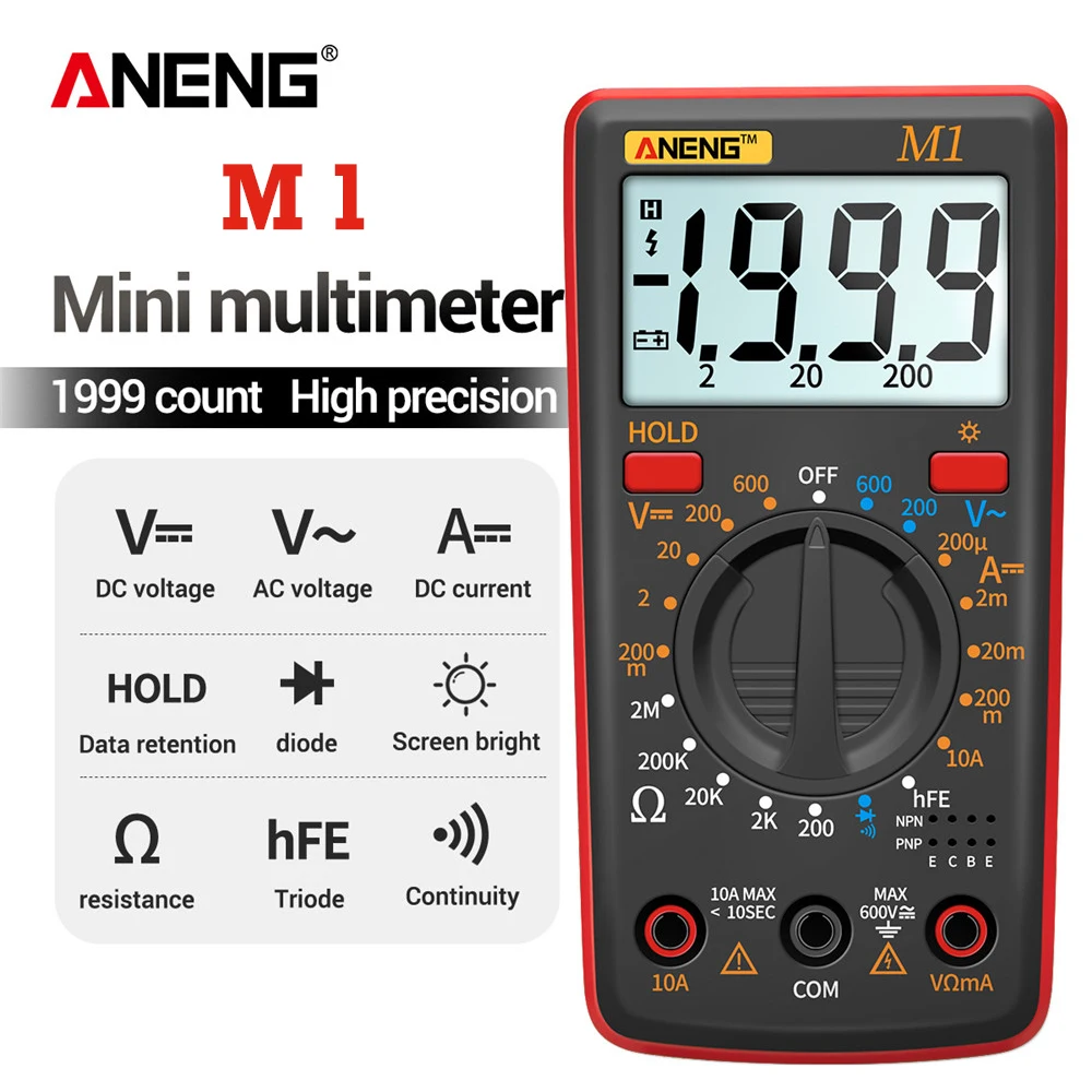 Цифровой мультиметр M1 Mini Smart Esr Meter тестер True Rms цифровой | Инструменты