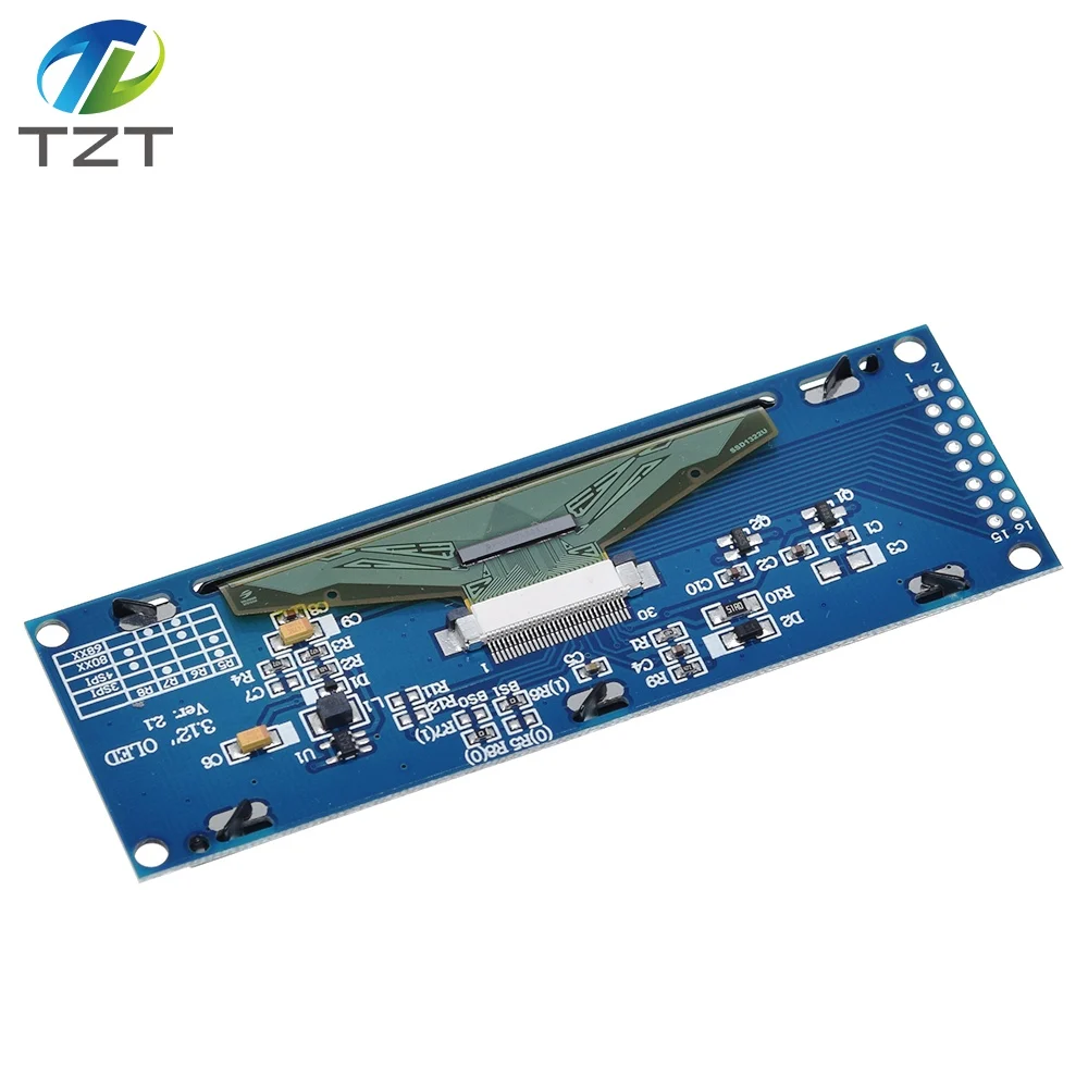 TZT настоящий OLED дисплей 3,1" 256*64 25664 точек Графический ЖК-модуль экран LCM экран SSD1322 контроллер Поддержка SPI