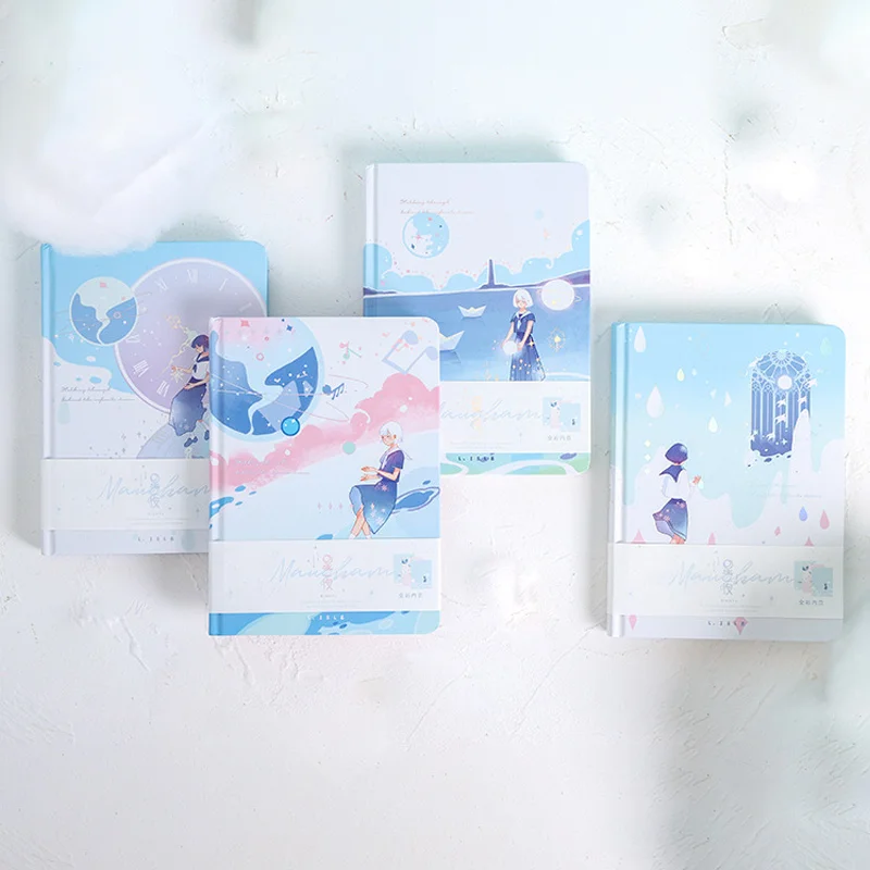 4 шт. маленькая свежая книга с цветной внутренней страницей b6 блокнот для