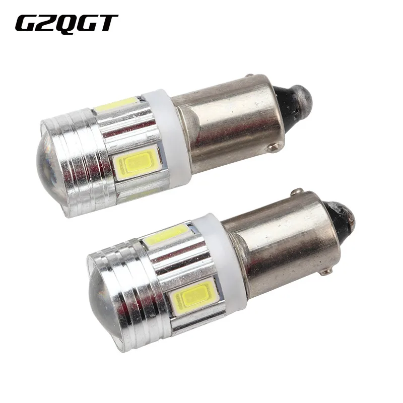 

100Pcs BA9S 6SMD 5630 LED Canbus lamps Error Free t4w h6w Car LED bulbs interior Lights Car Light Source parking 12V White 6000K
