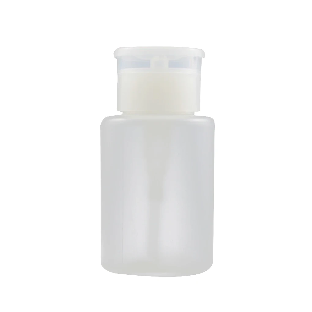 

Portable 60ml/120ml Empty Clear Pump Dispenser Bottle Plastic Nail Polish Remover Cleaner Container