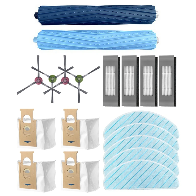 

For ECOVACS DEEBOT OZMO T9 AIVI Robot Vacuum Cleaner Main/Side Brush Dust Bag HEPA Filter Mop Cloth Parts