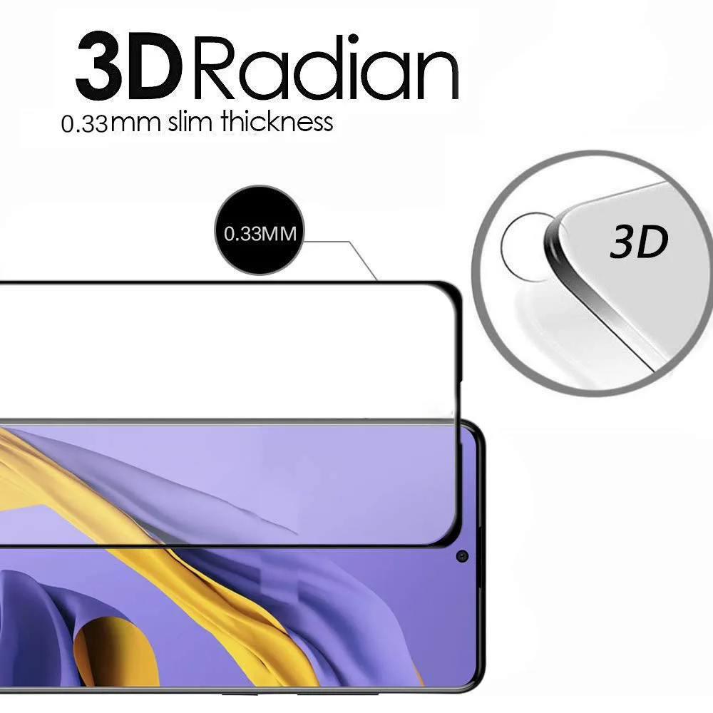 2 шт./Лот 3D Защита экрана для Samsung Galaxy A51 A71 искусственное закаленное стекло