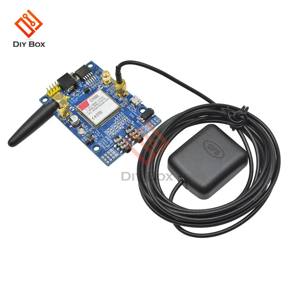 SIM808 модуль GSM GPRS gps макетная плата IPX SMA с gps антенной для Arduino Raspberry Pi Поддержка 2G 3g 4G sim-карта