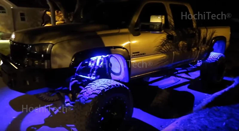 Светодиодные горные фонари водонепроницаемые для Тойота FJ Cruiser светодиодный автомобиль шасси свет светодиодный Рок свет многоцветный неоновый светодиодный фонарь комплект