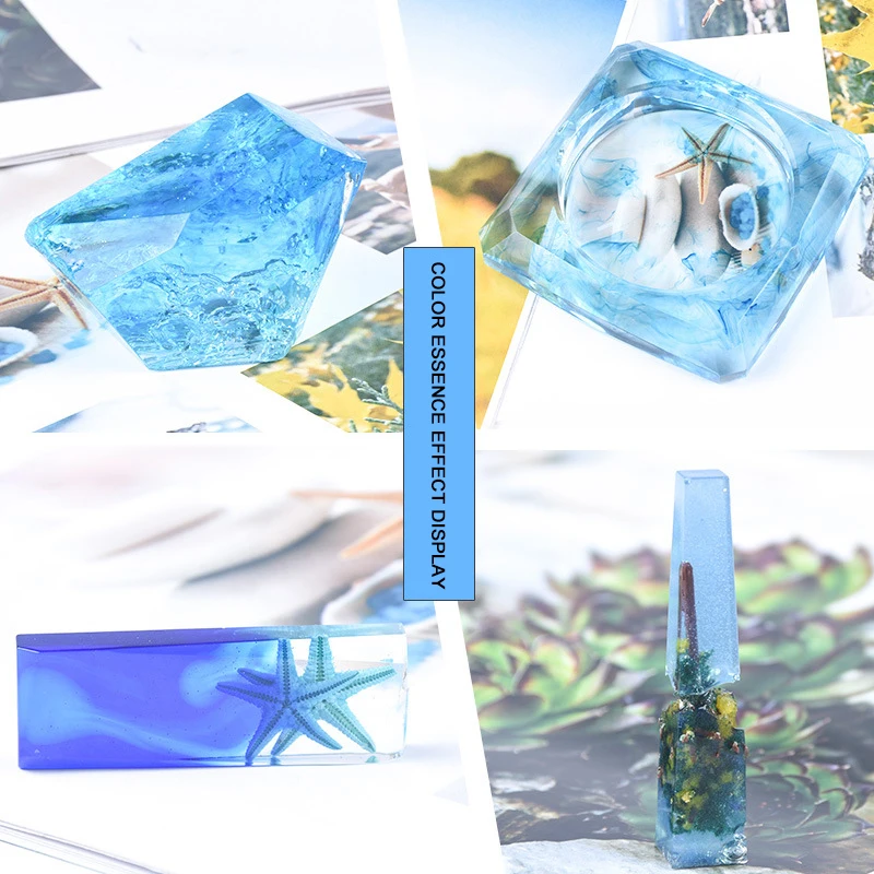 Resina epoxi para ni&ntilde;os, pigmentos de resina crom&aacute;tica l&iacute;quida de 24 colores, resina UV Rit, accesorios para hacer joyas, manualidades, DIY, 10g-4