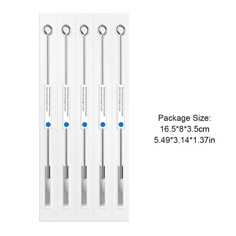 

50PCS Disposable Tattoo Needles Set M1/RL/RS Sterilized Round Liners