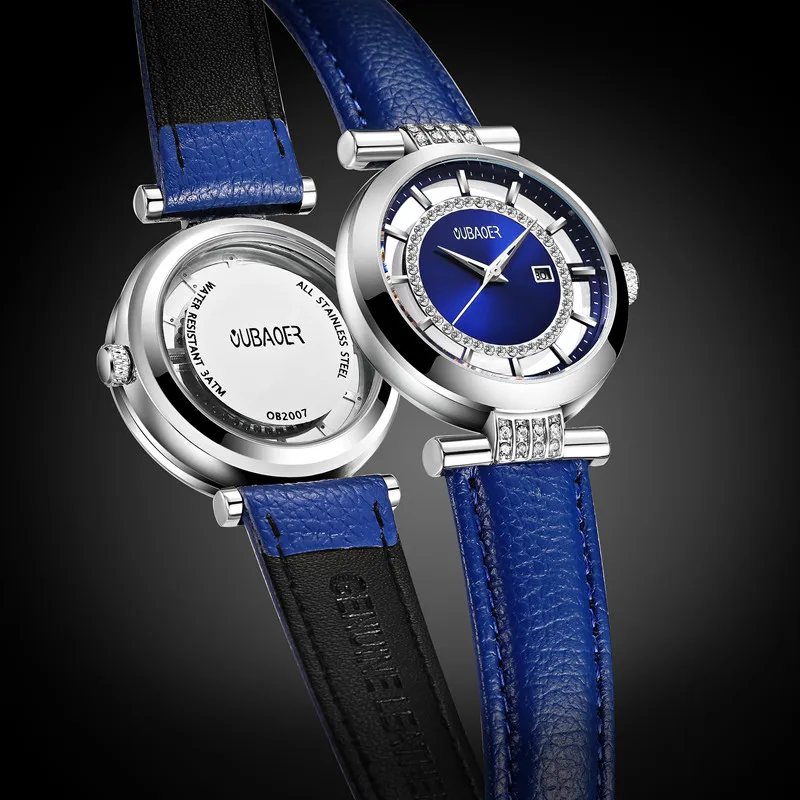 2019 OUBAOER модные современные часы женские кварцевые высококачественные