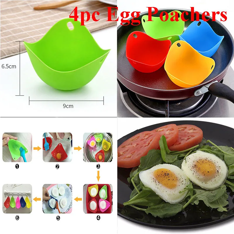 Random Color 4 pcs Нержавеющая сталь 5 видов стилей жареное яйцо блинов формочка омлет форма для жарки яиц инструменты для приготовления пищи Кухонные аксессуары гаджет кольца - Цвет: Random Color 4 pcs