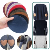 new suede fabric oval patches sew on elbow knee patches stickers repair sewing fabric bag clothing accessories