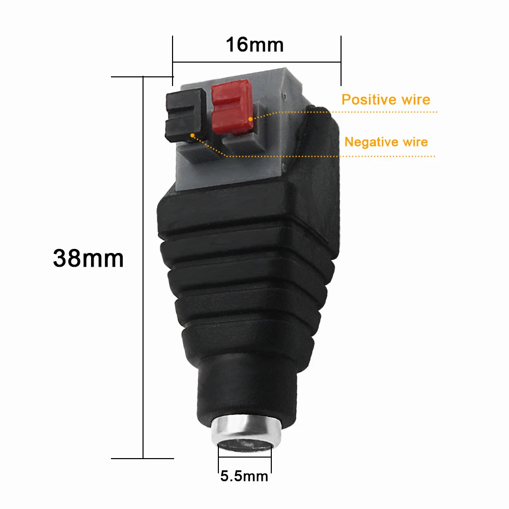 Гнездовой разъем постоянного тока 2 1*5 5 мм 1/5/10/20 шт. адаптер питания для