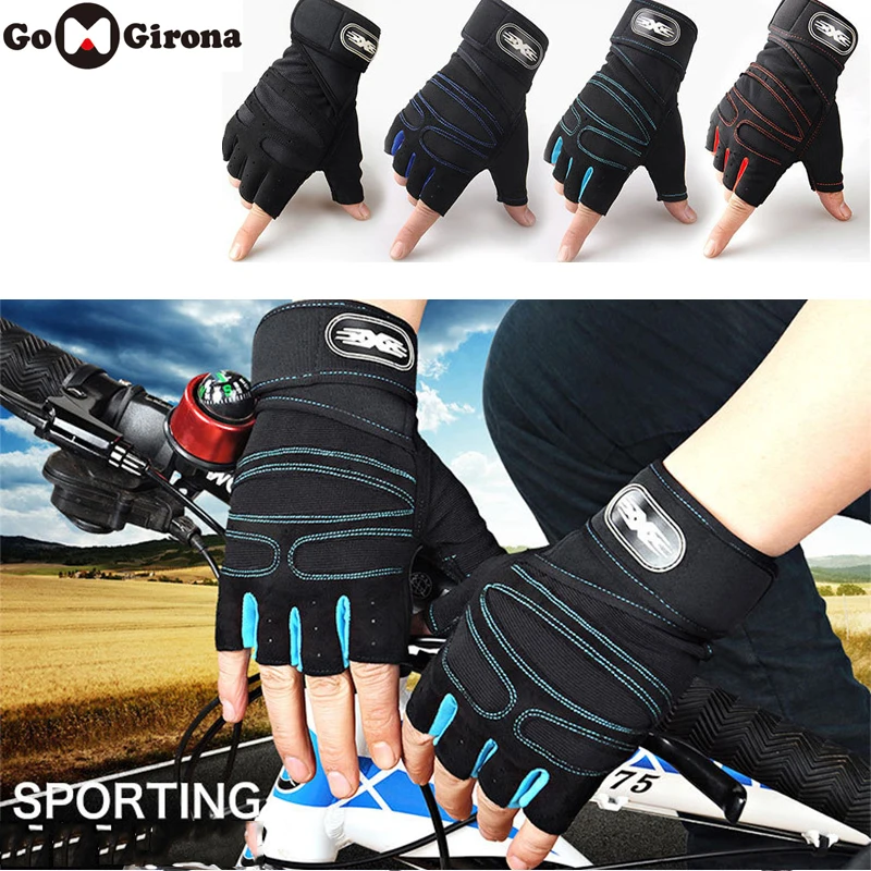 Велосипедные перчатки с полупальцами летние спортивные велосипедные гелевой