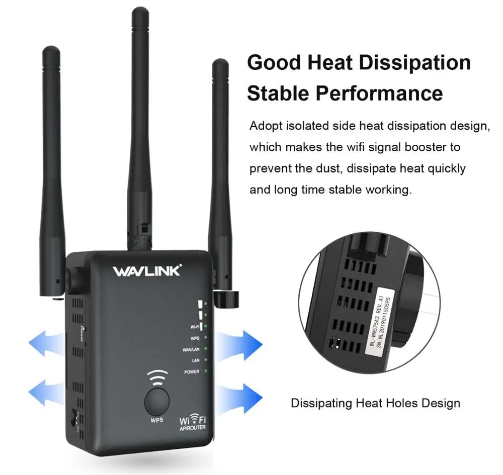 Wavlink двухдиапазонный беспроводной wifi удлинитель 5 ГГц маршрутизатор WiFi усилитель