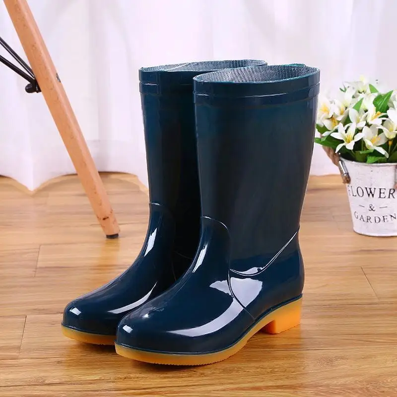 

Hot Sales Rain Boots Women Waterproof Shoes Non-Slip Rubber Safety Protection Overshoes Suitable For Outdoor Work in All Seasons