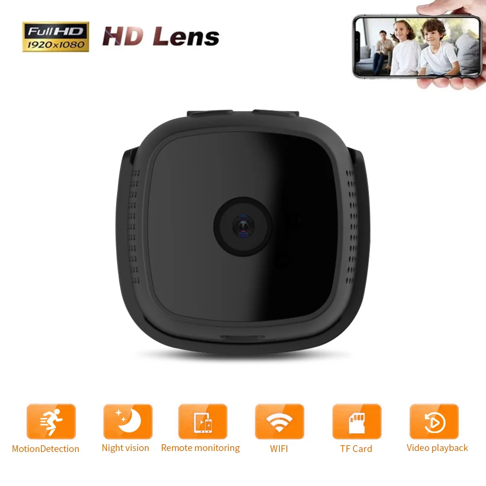 

Мини-камера видеонаблюдения, 1080P HD, Wi-Fi, ночное видение