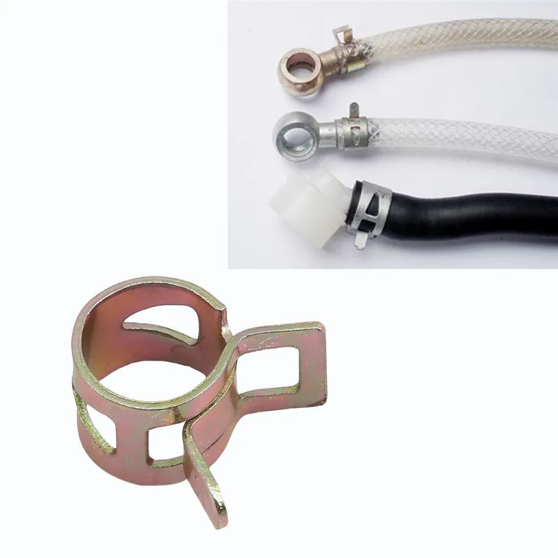 

Spring Fuel Oil Water Hose Clip For Clamp Metal Fastener Spring Clips Fuel Clamp Hoops Multifunction Durable Fixed Hoops