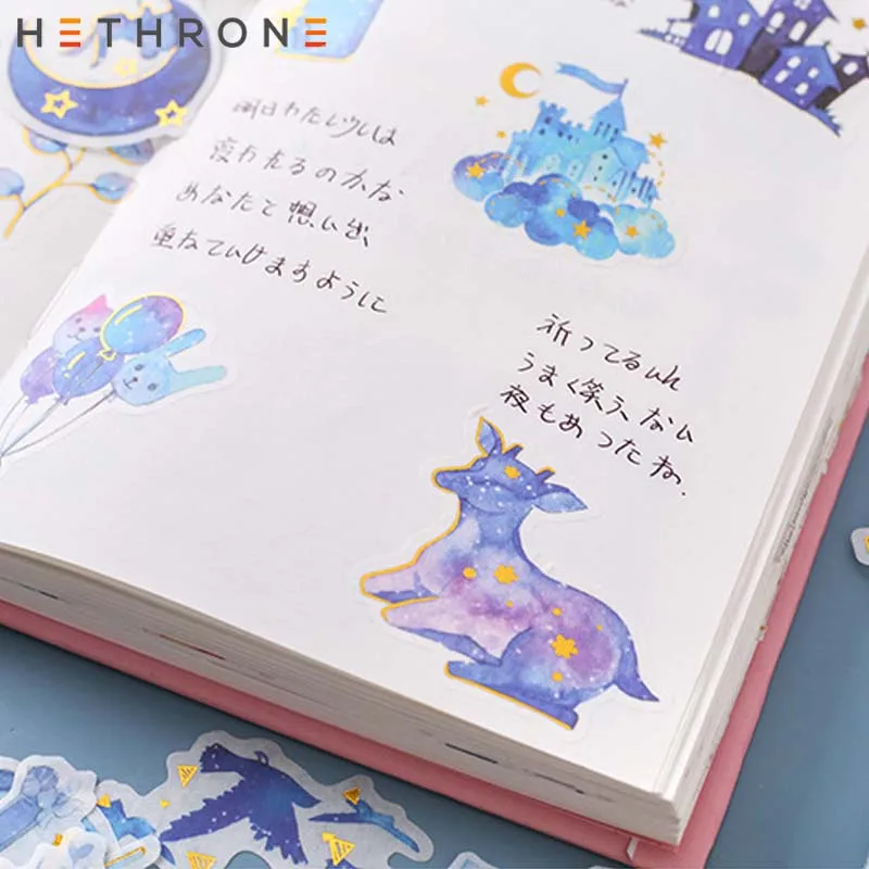 Hethrone 2 шт./пакет ручная роспись Звезда путешествия прозрачный ПВХ вручную учетной