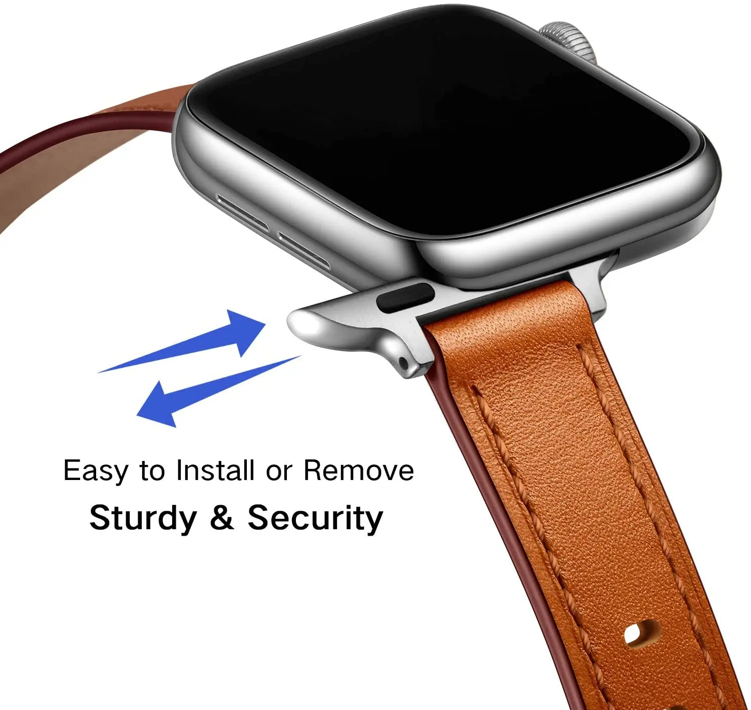 Ремешок для Apple Watch 7 41 мм 45 браслет Lether iwatch 6 se 5 4 3 2 apple samrt watch correa 38 40 42 44 | Наручные