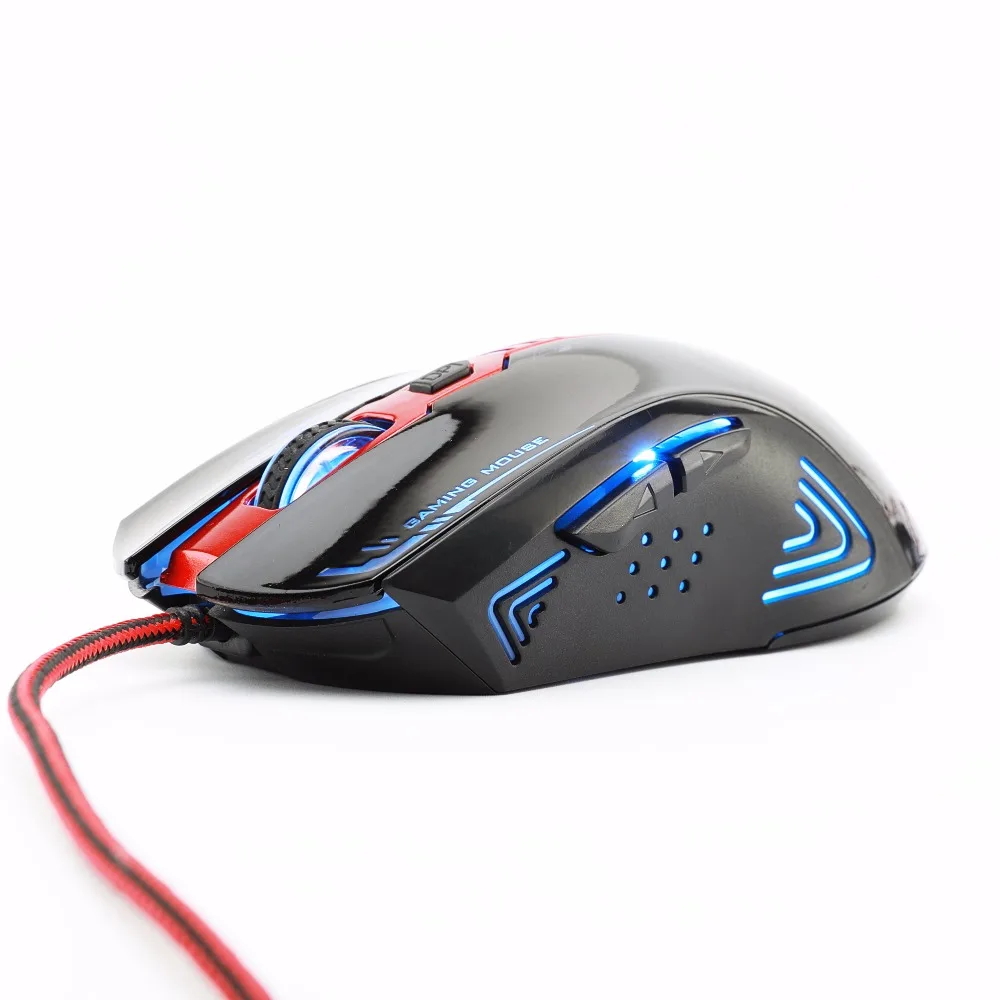 Bosston игровая мышь с дыхательный светильник 6 клавиш 2400 dpi оптическая компьютерная USB мышь для ноутбука Настольный GM200