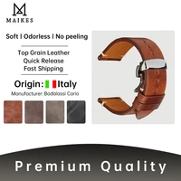 maikes watch bracelet oil wax leather watchbands for huawei watch gt 2 accessories butterfly buckle quick release watch strap