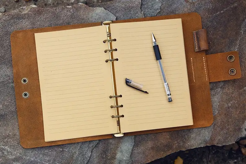 Винтажный Ретро А5 кожаный с кольцевым разъемным механизмом блокнот