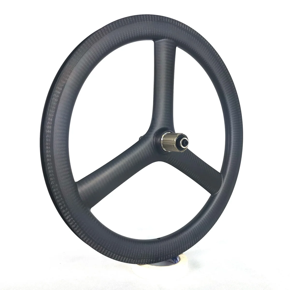 Bestellen 451 20'' Tri Speichen BMX Laufradsatz V Bremse Carbon Tubeless Klammer Räder 40mm Tiefe 25mm Breite Fit Faltrad
