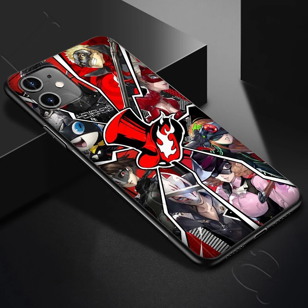 Силиконовый мягкий чехол Lavaza Persona 5 P5 для iPhone 12 Mini 11 Pro XS Max XR X 8 7 6 6S Plus 5S SE | Мобильные